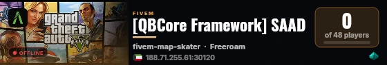 [QBCore Framework] SAAD live status badge