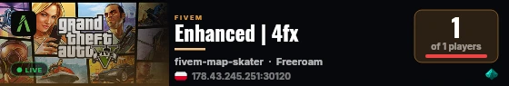 [FiveM Basic Server] 4fx-server live status badge