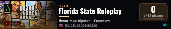 Blackwater Texas Roleplay live status badge