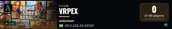 VRPEX live status badge