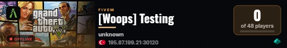 [Woops] Testing live status badge