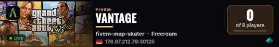 VANTAGE live status badge