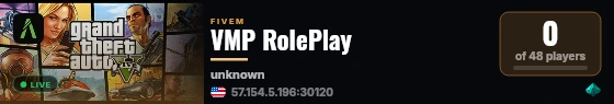 VMP RolePlay live status badge