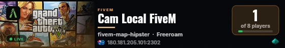 Cam Local FiveM live status badge