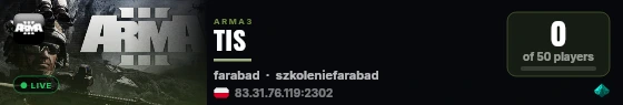 TIS live status badge
