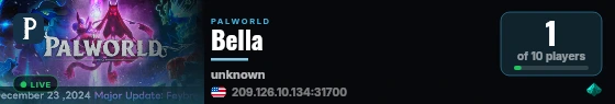 Bella live status badge