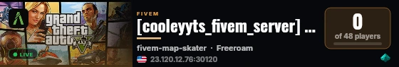 [cooleyyts_fivem_server] cooleyYTs_fivem live status badge