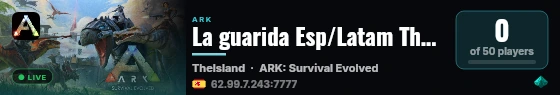 La guarida Esp/Latam The island ( cluster x7 ) - (v358.24) live status badge