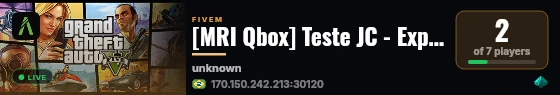 [MRI Qbox] Teste JC - Experimento live status badge