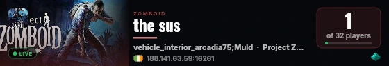 the sus live status badge
