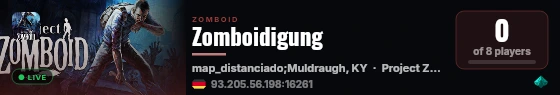 Zomboidigung live status badge