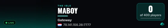 MABOY live status badge