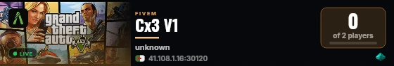 Cx3 V1 live status badge