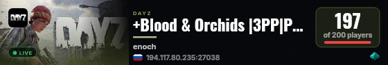 +Blood & Orchids |3PP|Party|Loot+|Guns+|Map live status badge