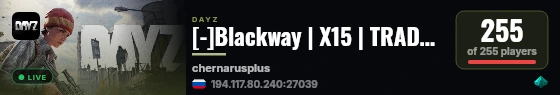 [-]Blackway | X15 | TRADER | HELI | CARS | BUNKERS | Twitch live status badge