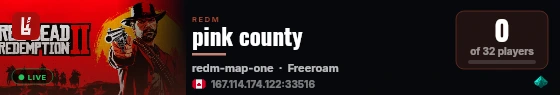 pink county live status badge