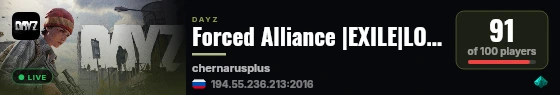 Forced Alliance |EXILE|LORE|CARS|SNIPER| live status badge