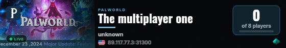 The multiplayer one live status badge