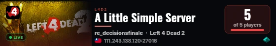 A Little Simple Server live status badge