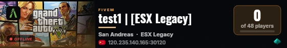 test1 | [ESX Legacy] live status badge