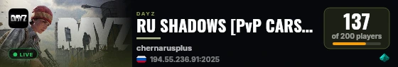 RU SHADOWS [PvP CARS TACTICAL] live status badge