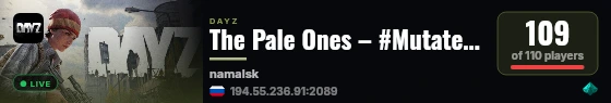 The Pale Ones – #MutatedZombies live status badge
