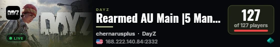 Rearmed AU Main |5 Man Max WIPE 20.08 live status badge