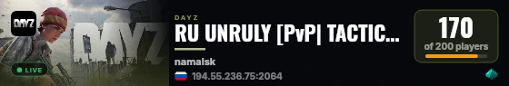 RU UNRULY [PvP| TACTICAL| LOOT| | LOOT] live status badge