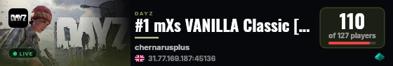 #1 mXs VANILLA Classic [No MODS] |Raid Time|Admin's+| Hugh FPS+ live status badge