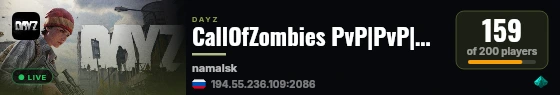 CallOfZombies PvP|PvP|Hardcore live status badge