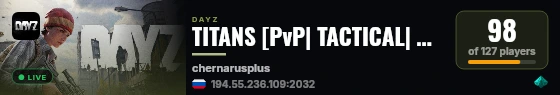 TITANS [PvP| TACTICAL| BBP| LOOT| ] live status badge