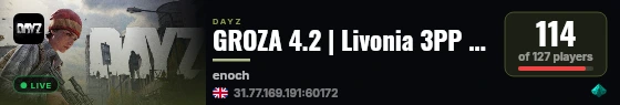 GROZA 4.2 | Livonia 3PP | Solo Duo Trio | RU | PVP live status badge