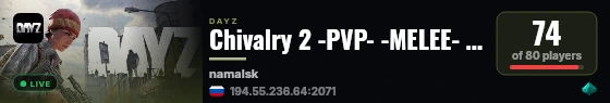 Chivalry 2 -PVP- -MELEE- -SIEGE- live status badge