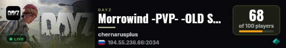 Morrowind -PVP- -OLD SCHOOL- -HC- live status badge