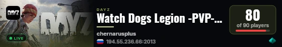 Watch Dogs Legion -PVP- -ONDON- -URBAN- live status badge