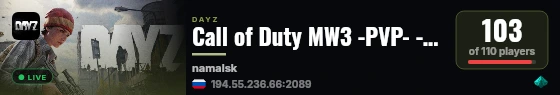 Call of Duty MW3 -PVP- -ARENA- -STREAKS- live status badge