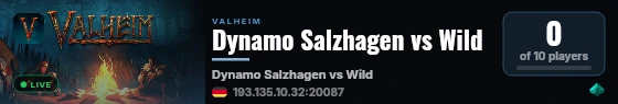 Dynamo Salzhagen vs Wild live status badge