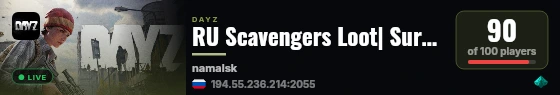 RU Scavengers Loot| Survival| LOOT live status badge