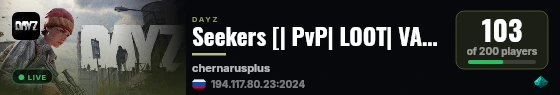 Seekers [| PvP| LOOT| VANILLA| ] live status badge