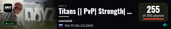 Titans [| PvP| Strength| Power] live status badge