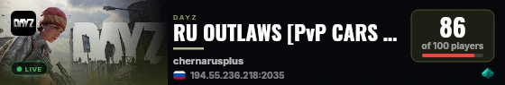 RU OUTLAWS [PvP CARS COMMVANILLA] live status badge