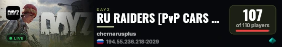 RU RAIDERS [PvP CARS BATTLE] live status badge
