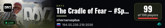 The Cradle of Fear – #SpawnZoneDanger live status badge