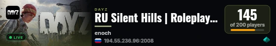 RU Silent Hills | Roleplay, Survival live status badge