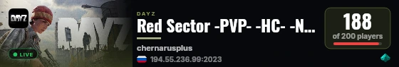 Red Sector -PVP- -HC- -NO SAFEZONE- -KOS- live status badge