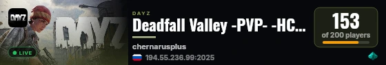 Deadfall Valley -PVP- -HC- -LOOT+- -RAID live status badge