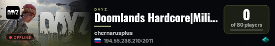 Doomlands Hardcore|Military|PvP live status badge
