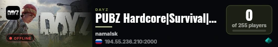 PUBZ Hardcore|Survival|Viking live status badge