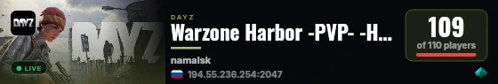 Warzone Harbor -PVP- -HC- -RAID- -LOOT+- live status badge