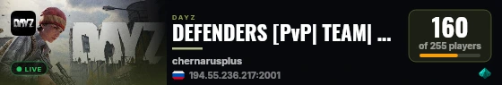 DEFENDERS [PvP| TEAM| SUPPORT| ] live status badge